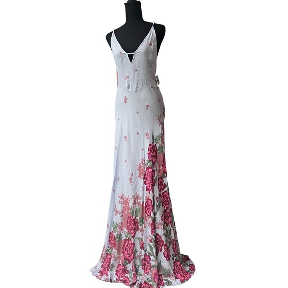 Free People Get To You Printed Maxi Slip NWT - Picture 2 of 11